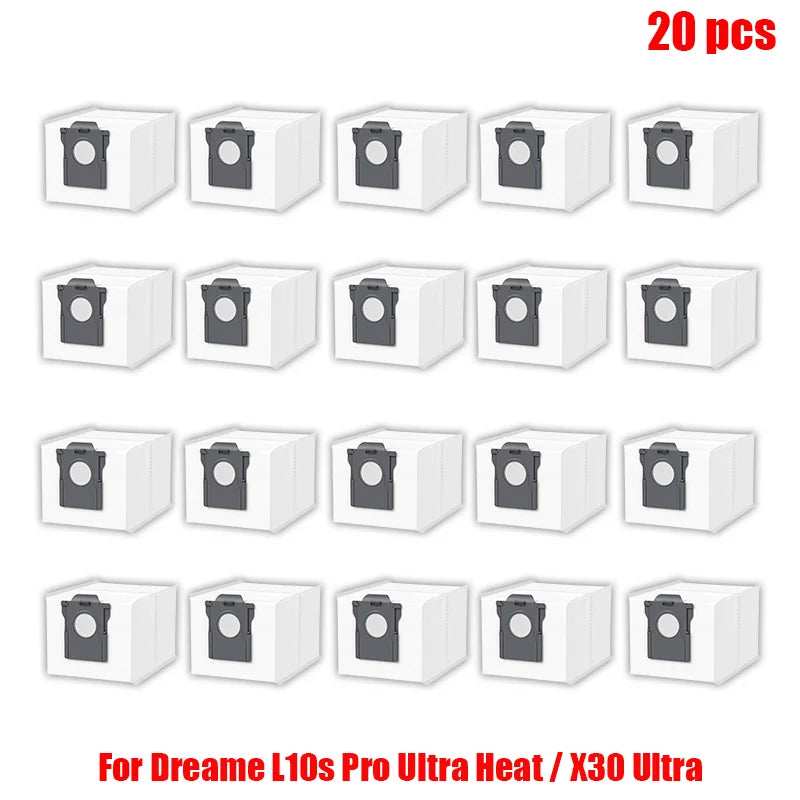 Dreame L10s Pro Ultra Heat / X30 Ultra Robot Vacuum Cleaner Parts Main Side Brush Mop Cloth Hepa Filter Dust Bag Accessories