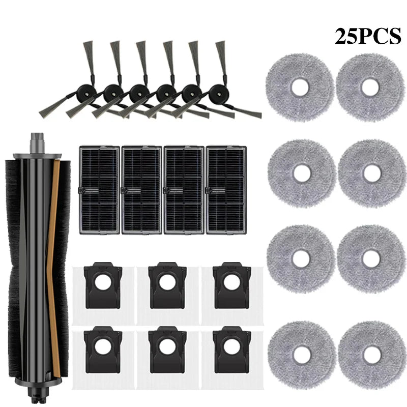 For Mova P50 Pro Ultra Mova P10 Pro Ultra Robot Vacuum Spare Parts Main Side Brush Hepa Filter Mop Cloth Dust Bag Accessories