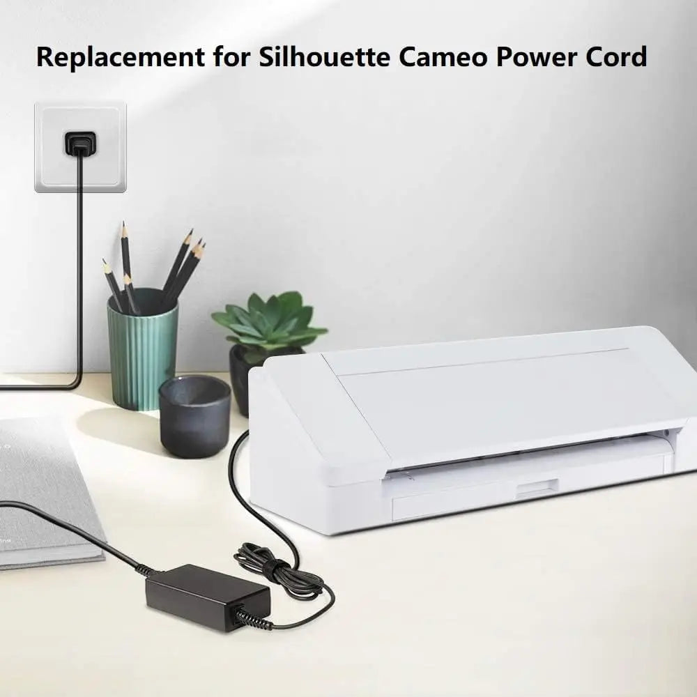 24V Power Supply Cord Adapter for Silhouette Cameo 1 2 3 4 S