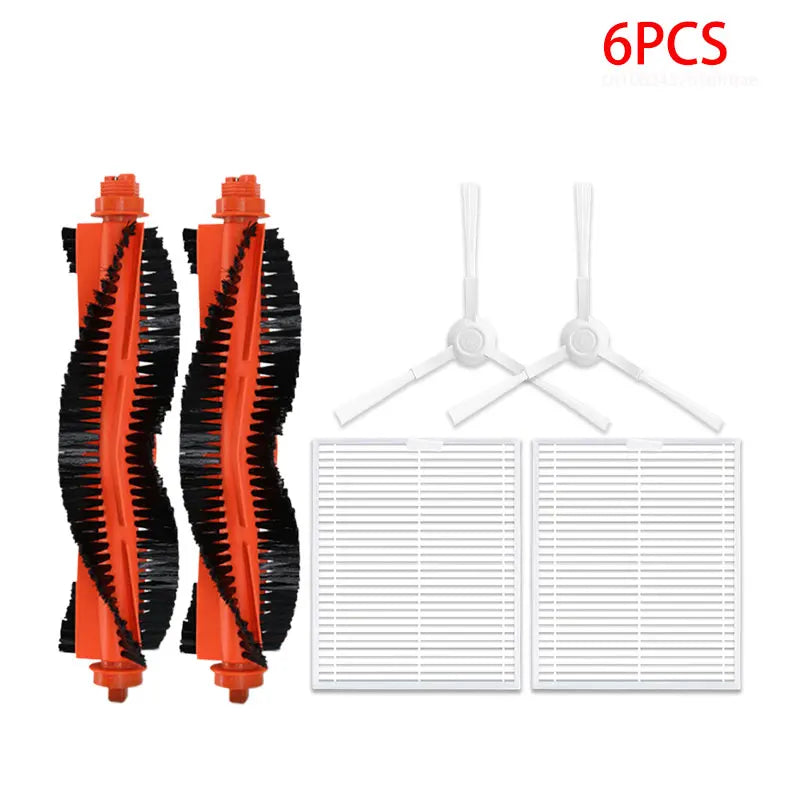 For Xiaomi Robot Vacuum S20 / D106 Accessories Main Side Brush Hepa Filter Mop Cloth Dust Bag Replacement Spare Parts