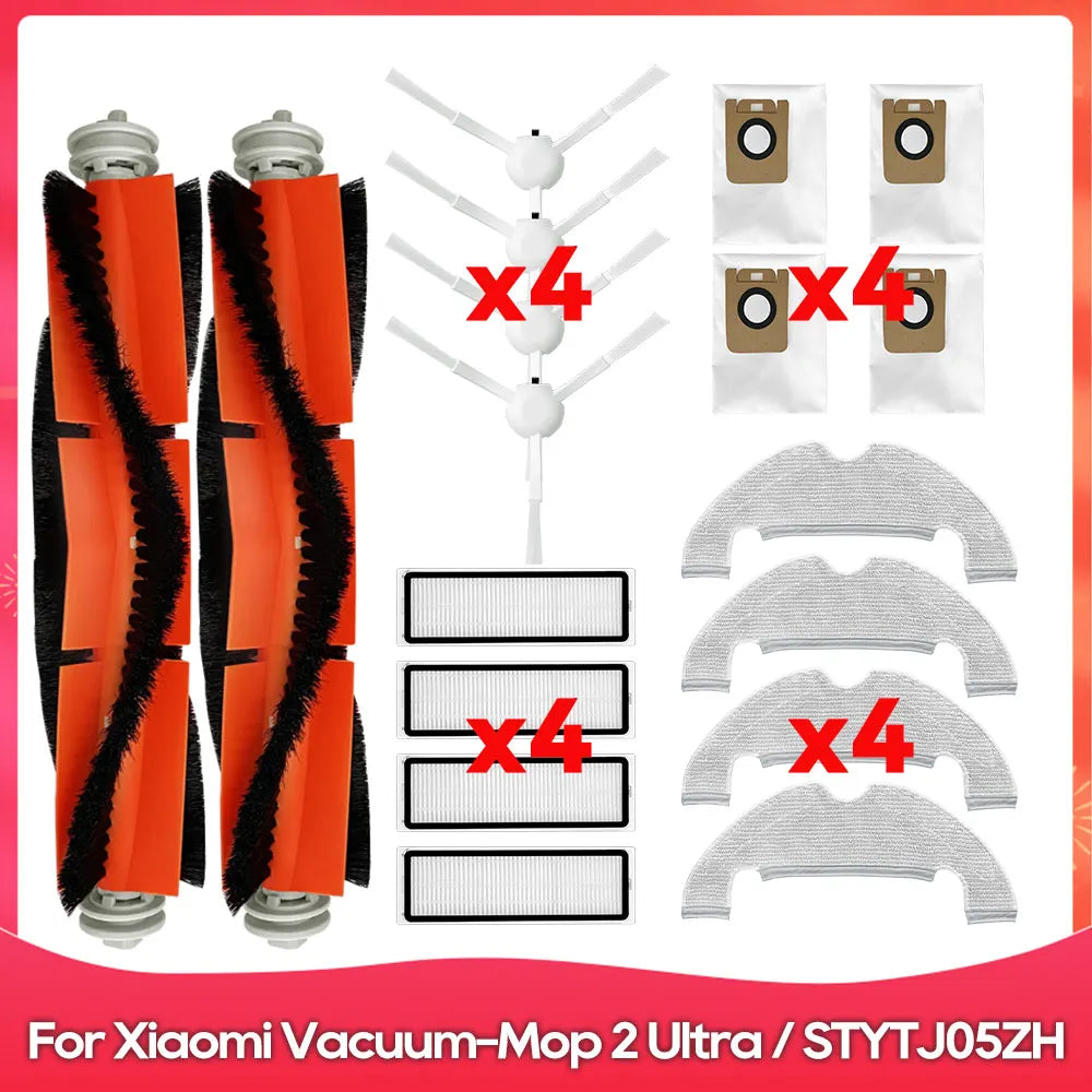 Fit For ( Xiaomi Mi Robot Vacuum Mop 2 Ultra / STYTJ05ZHM ) Main Side Brush Hepa Filter Mop Rag Dust Bag Replacement Spare Part
