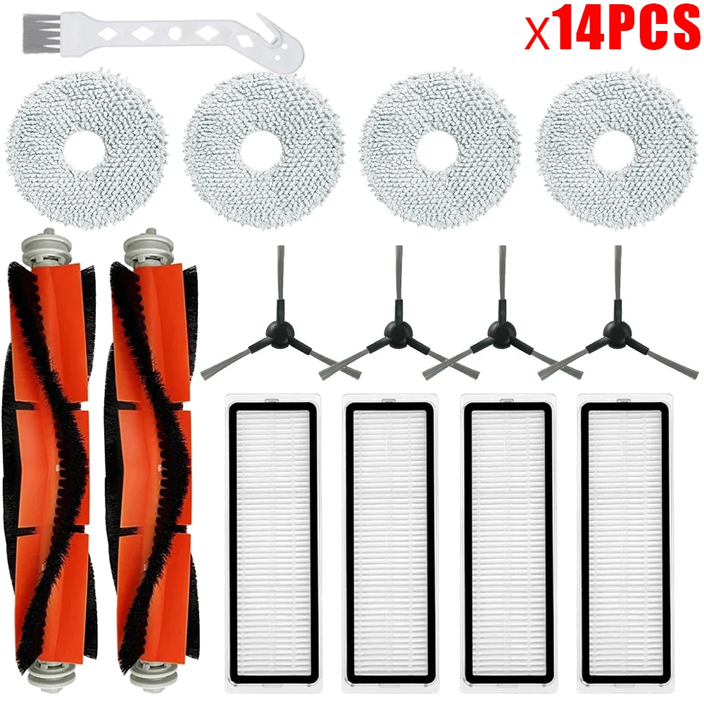 For Xiaomi Robot Vacuum S20+ / S10 Plus / B108GL / B105 / B108CN B113CN Spare Parts Main Side Brush Filter Mop Replacement