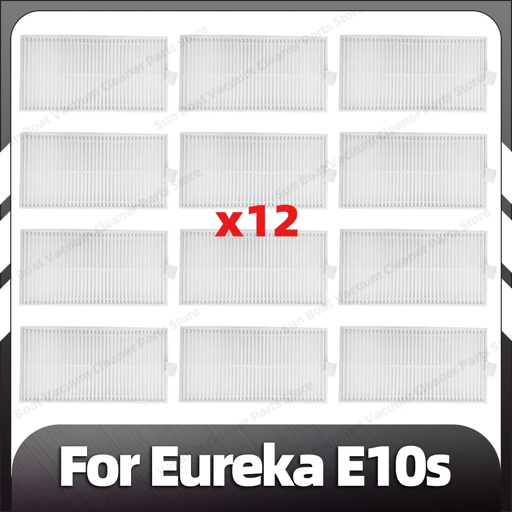 Compatible for Eureka E10s Robot Replacement Main Side Brush HEPA Filter Mop Pads Spare Parts Accessories