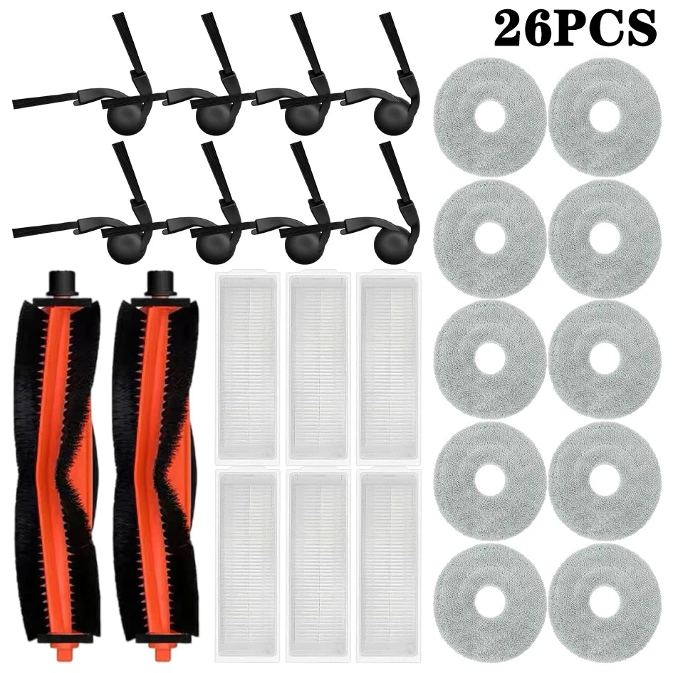 For Xiaomi S40 PRO / OV71GL Robot Vacuum Replacement Parts Main Side Brush HEPA Filter Mop Cloth Accessories