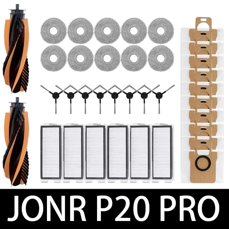for Jonr P20 Pro T5 Pro Robot Vacuum Cleaner Accessories Main Side Brush HEPA Filter Mop Cloth Replacement Home Cleaning