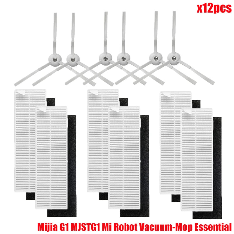 For Xiaomi Mijia G1 MJSTG1 Mi Robot Vacuum Mop Essential Vacuum Cleaner Side / Main Brush Cover Hepa Filter Mop Cloth Parts