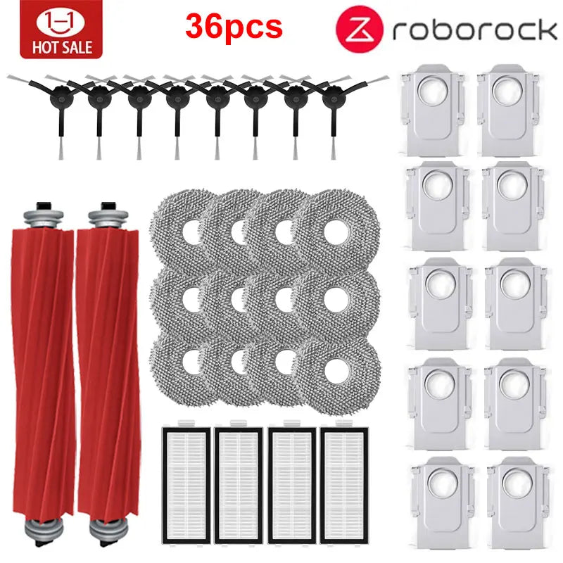 Roborock Q Revo MaxV/Q Revo S/Q Revo Pro Accessory Robot Vacuum Cleaner Dust Bag Main Side Brush HEPA Filter Mop Cloths Spare