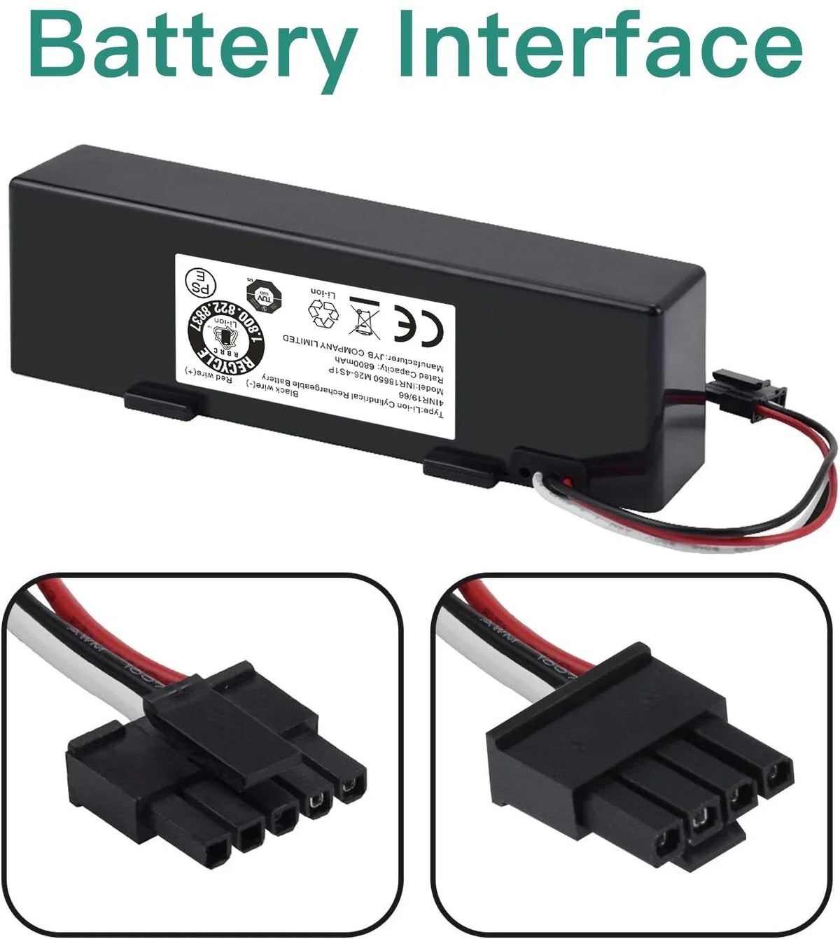 Replacement 12800mAh 14.4V Li-ion Battery for Conga 3290 339