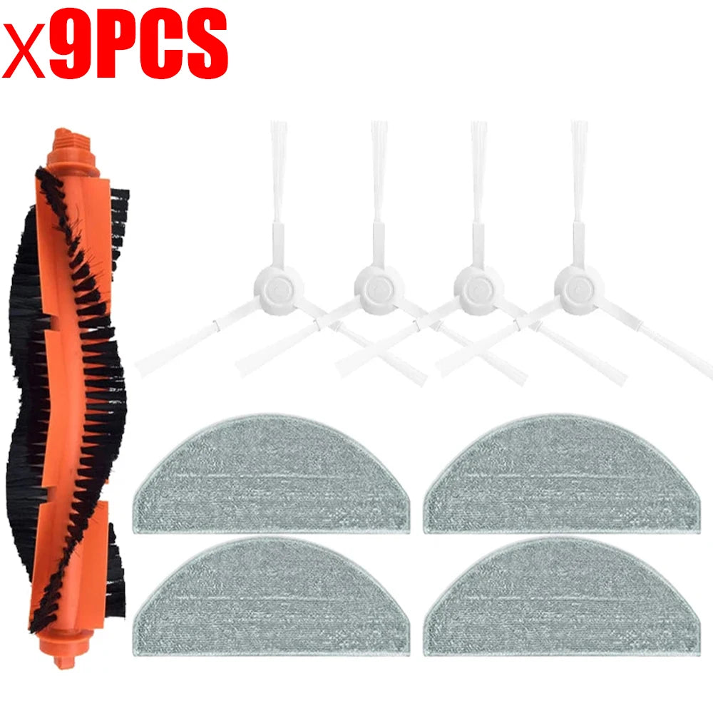 For Xiaomi Robot Vacuum E10 E12 B112 Sweeper Cleaner Spare Parts Roller Side Brush Hepa Filter Mop Cloth Rags Replacement Parts