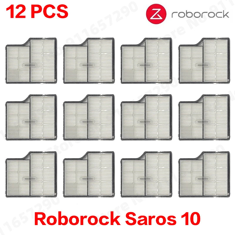 Roborock Saros 10 Accessories Main Roller Side Brush Hepa Filter Mop Cloth Dust Bag Robot Vacuum Cleaner Parts