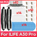 Fit For ( ILife A30 Pro ) Main Side Brush Filter Mop Dust Ba