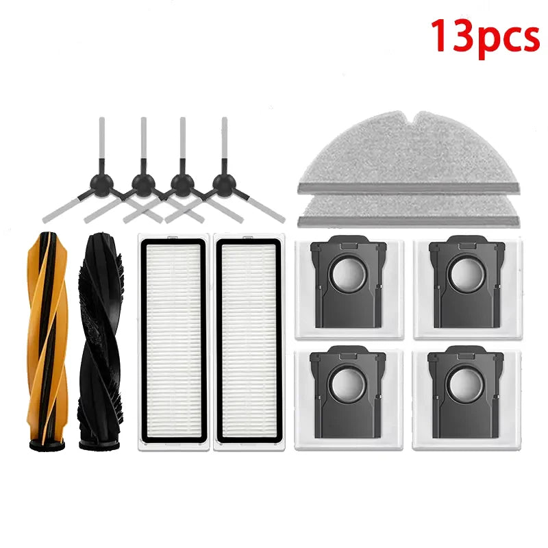 For Dreame D20 Pro/D20 Plus Accessories Robot Vacuum Cleaner Main Side Brush Mop Cloth HEPA Filter Replacement Spare Parts
