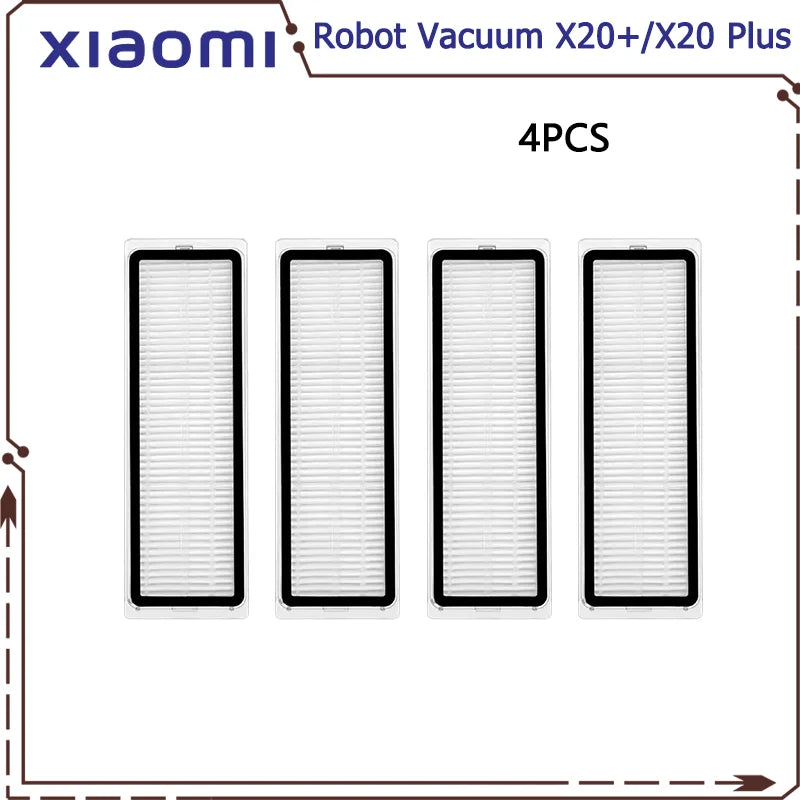 For Xiaomi Robot Vacuum X20 Plus Parts Accessories Main Side Brush Hepa Filter Mop Cloth Dust Bag Replacement