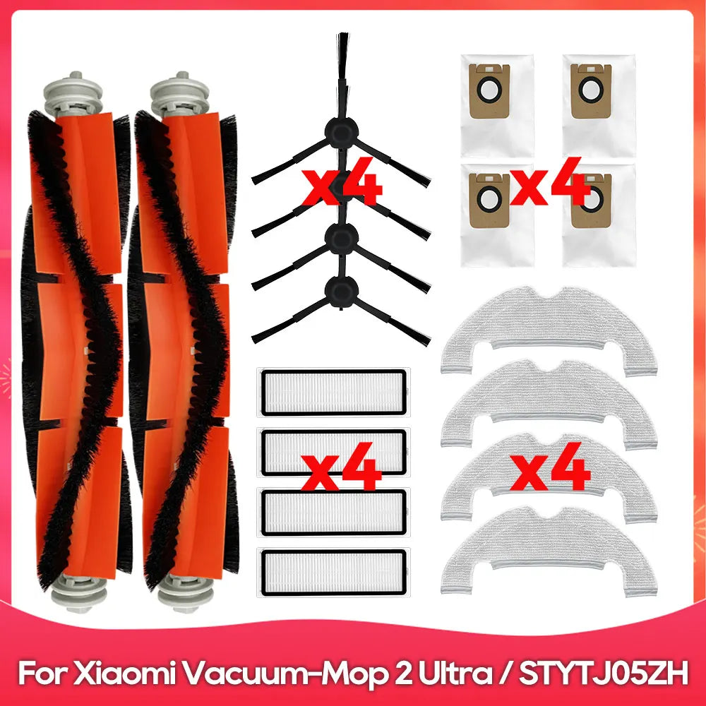 Fit For ( Xiaomi Mi Robot Vacuum Mop 2 Ultra / STYTJ05ZHM ) Main Side Brush Hepa Filter Mop Rag Dust Bag Replacement Spare Part