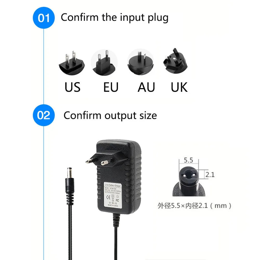 12V 18V 19V 22V 24V 25V 26V 27V 30V 36V 1A 1000MA Robot Vacu