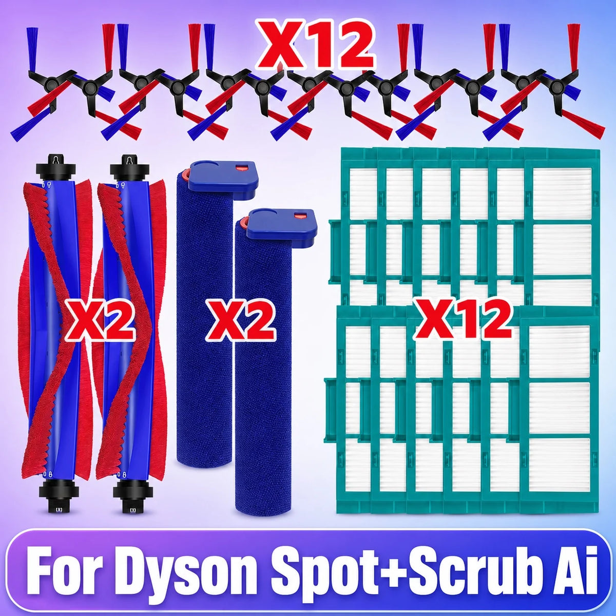 Compatible For Dyson Spot+Scrub Ai RB05AA Robot Vacuum Parts