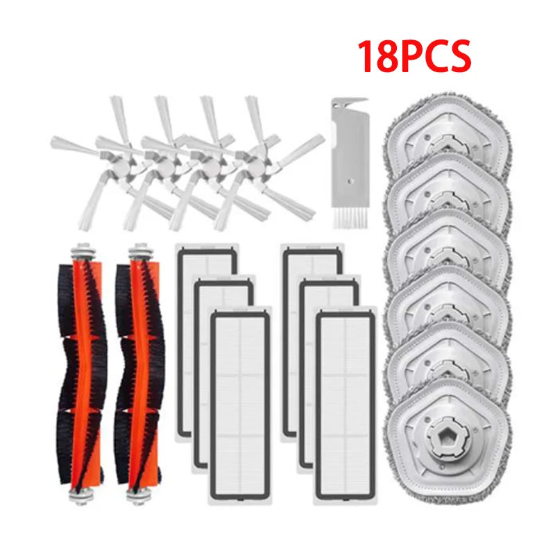 For Dreame Bot W10 / W10 Pro Accessories Robot Vacuum Cleaner HEPA Filter Main Side Brush Mop Cloth Pad Replacement Parts