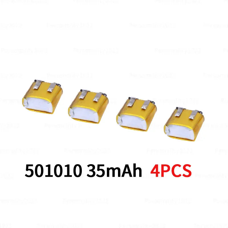 501010 Battery 3.7V 35mAh Lipo Rechargeable Polymer Lithium Batteries for Bluetooth Headset Mp3/mp4 Smart Watch GPS Li Po Cell