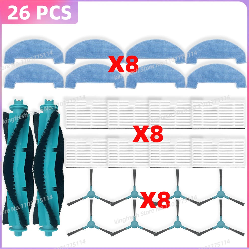 Compatible For Cecotec Conga 7690 Immortal Max / Conga Y80 Vacuum Parts Main Roller Side Brush HEPA Filter Mop Cloth Dust Bag