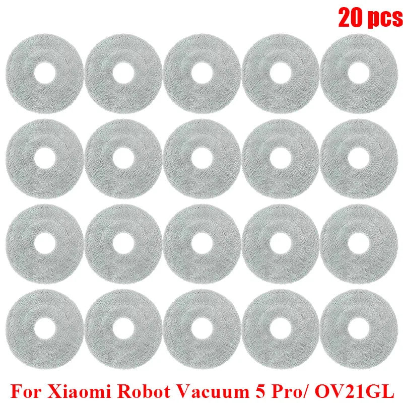 Fit For Xiaomi Robot Vacuum 5 Pro/ OV21GL Robot Vacuum Cleaner Main Side Brush Hepa Filter Mop Cloths Dust Bag Replacement Parts
