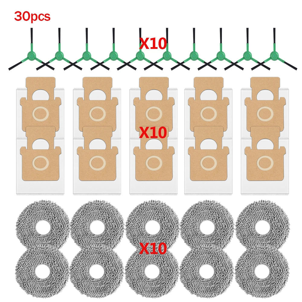 For IRobot Roomba Plus 505 Combo Plus 405 Combo Main Roller Brush Dust Bag Side Brush Mop Pads HEPA Filter Robot Vacuum Parts