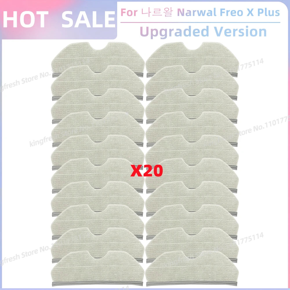 Fit For 나르왈 Narwal Freo X Plus Robot Vacuum Parts Main Roller Side Brush Hepa Filter Mop Pad Dust Bag Replacement Accessories