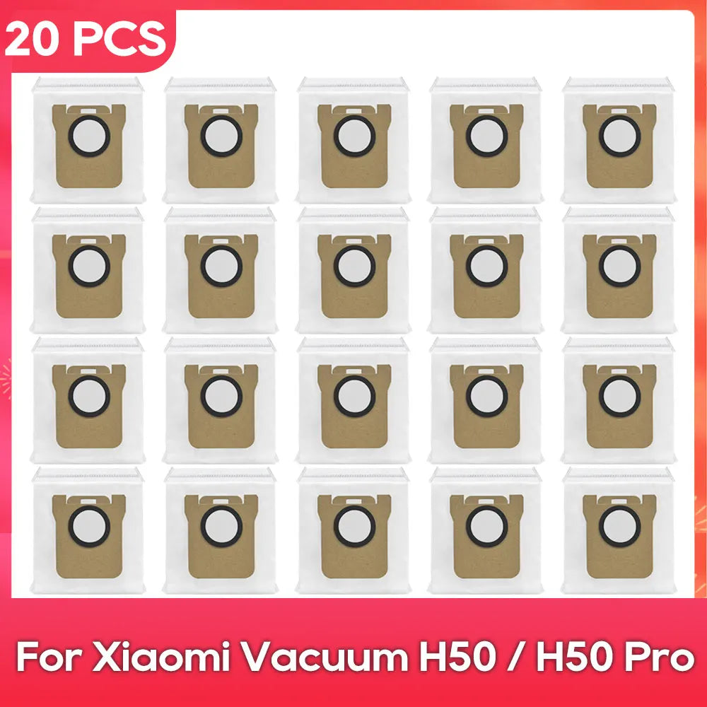 Compatible with ( Xiaomi Robot Vacuum H50 / H50 Pro ) Main Side Brush Filter Mop Dust Bag Parts Accessories Replacement