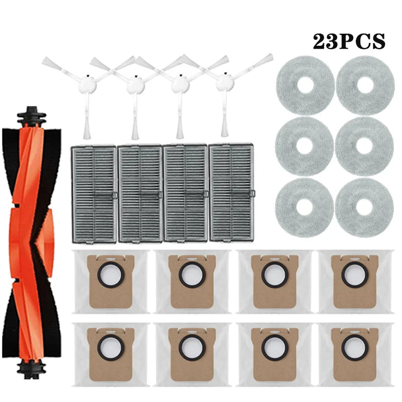 For Xiaomi Mijia M30S D103CN Robot Vacuum Spare Parts Consumables Main Side Brush Hepa Filter Mop Cloth Dust Bag Accessories