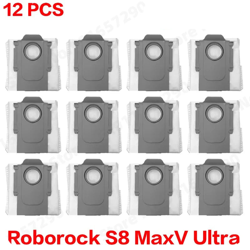 Roborock S8 MaxV Ultra Robot Vacuum Cleaner Accessories Mop Cloth Vacuum Bags Side Brush Filter Replaceable Spare Parts