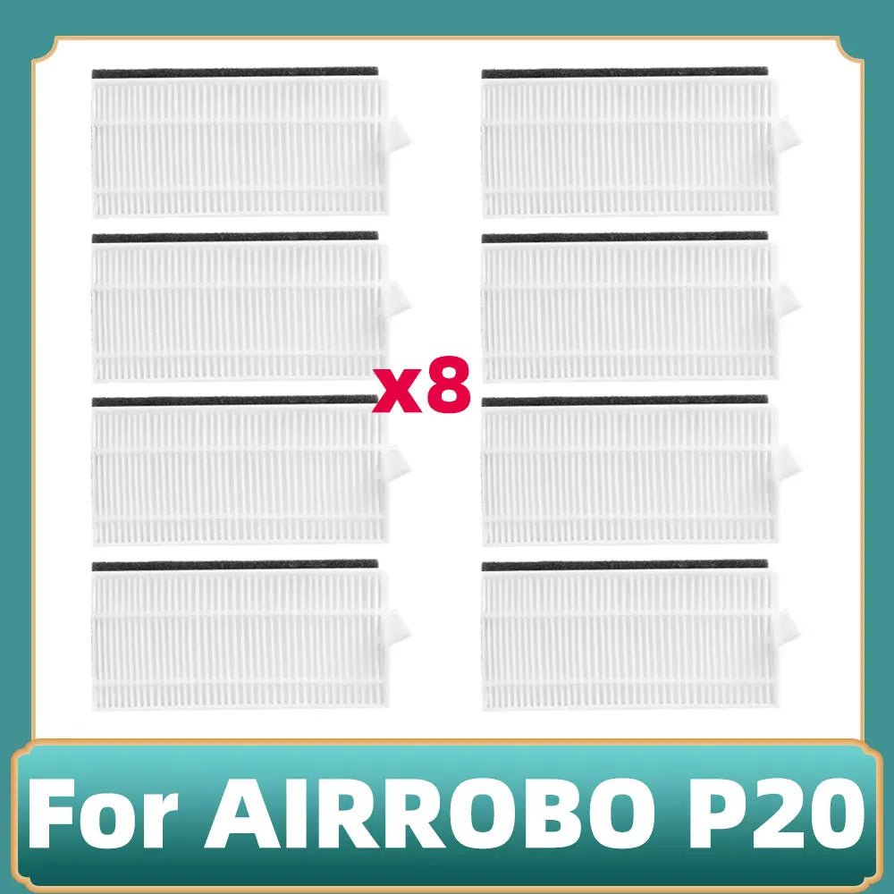 Compatible For AIRROBO P20 Robot Vacuum Cleaner Main Side Brush Hepa Filter Accessories Replacement Spare Parts Attachment Kit