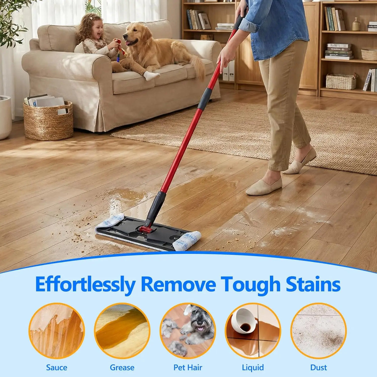 For Vileda H2prO/O-Cedar H2prO Robot Vacuum Cleaner Flat Mop