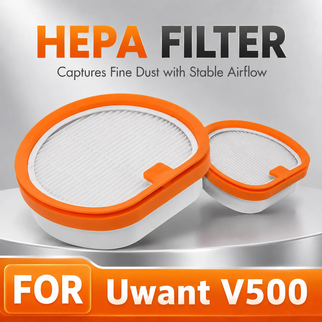 Compatible For UWANT V500 Vacuum Dust Bag HEPA Filter Replac