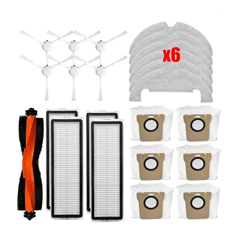 Accessories For Xiaomi Robot Vacuum X10 Robot Vacuum Cleaner Parts Replacement Main Side Brush Hepa Filter Mop Cloth Dust Bag