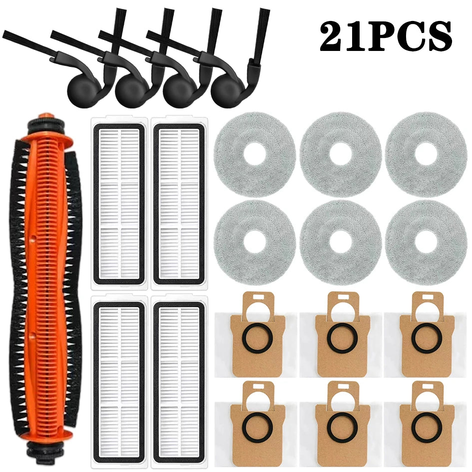 For Xiaomi Robot Vacuum 5 Pro/OV21GL Robot Vacuum Cleaner Accessories Mop Dust Bag Main Brush Side Brush Hepa Filter Replacement