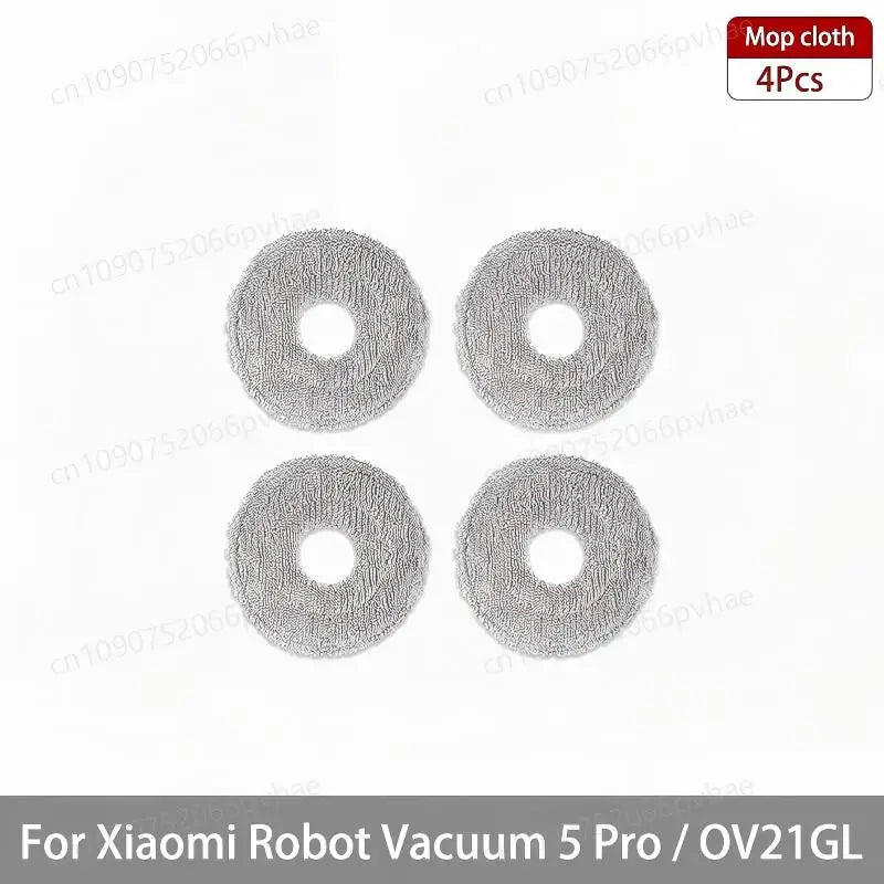 FIT For Xiaomi Robot Vacuum 5 Pro / OV21GL Cleaner Accessories Main Brush Side Brush Hepa Filter Mop Cloth Dust Bag Parts Spare