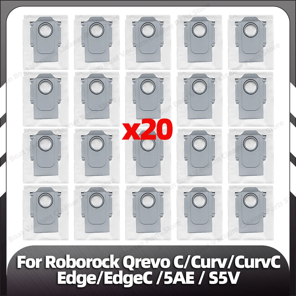 Fit for Roborock Qrevo C/QrevoC Pro/Curv/CurvC/Edge/EdgeC/5AE/S5V/S5X/5AI/5XC Main Side Brush HEPA Filter Mop Pad Dust Bag Parts