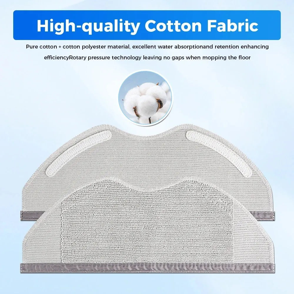 2/4/5/6/8/10/15/20pcs Mop Cloth For Xiaomi Robot Vacuum S40 