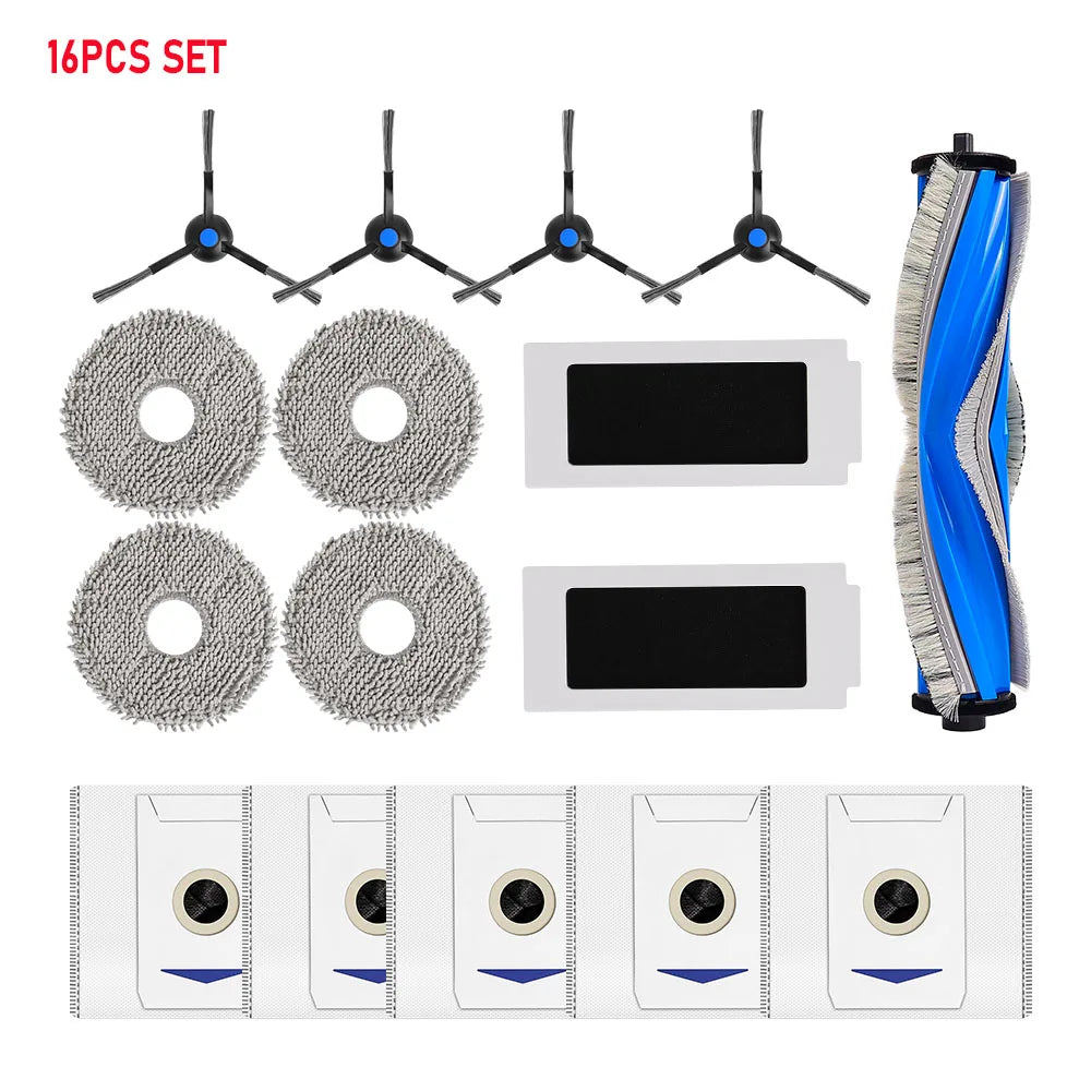 For Ecovacs Deebot T30 Pro Omni/T30 OMNI/YEEDI M12 Pro+/T30 MAX Vacuum Roller Side Brush Mop Cloth Filter Dust Bag Dust Box Part