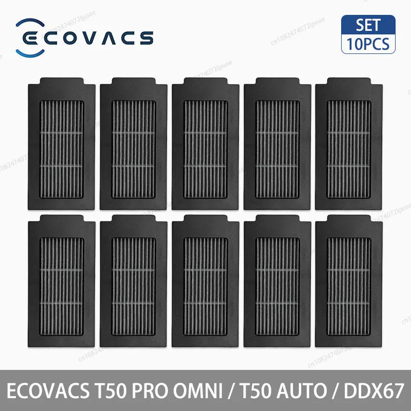 ECOVACS T50 PRO OMNI / T50 AUTO / DDX67 Robot Vacuum Cleaner Accessories Main Side Brush Hepa Filter Mop Cloth Dust Bag Parts