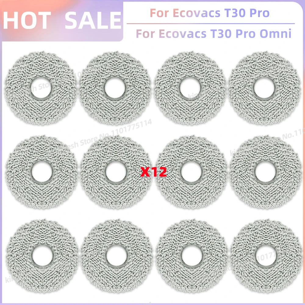 Fit For Ecovacs T30 Pro Omni / T30 OMNI Ecovacs T30e Pro YEEDI M12 ULTRA PLUS/M12 Pro+ Parts Brush Filter Bag Mop Cloth