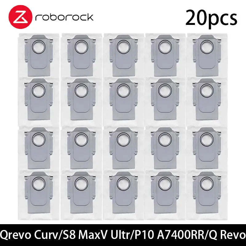 Roborock S8 MaxV Ultra / P10 A7400RR / Q Revo / Qrevo Pro / Qrevo MaxV / Qrevo S / Qrevo Plus Robot Vacuum Dust Bags Accessories