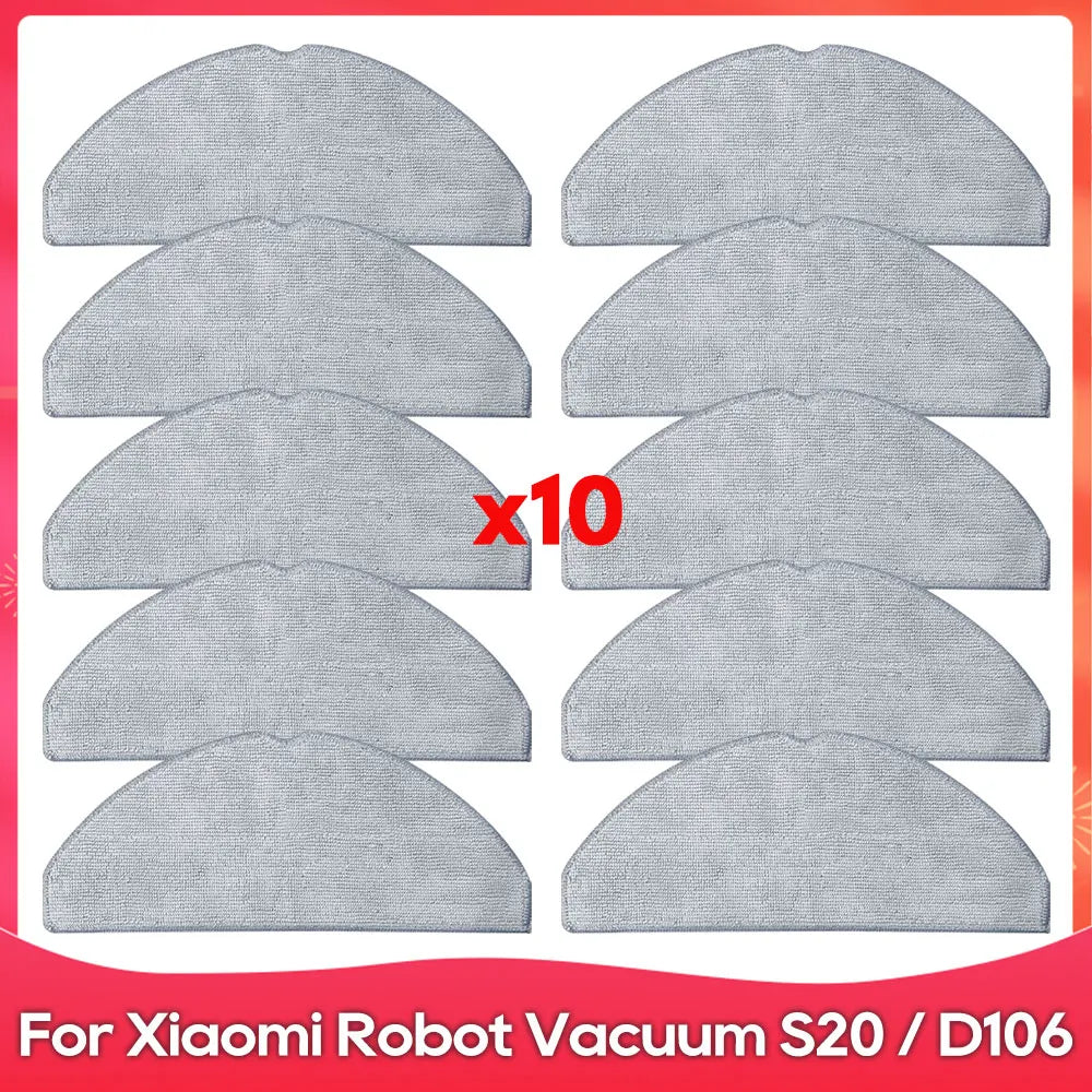 Fit For ( Xiaomi Robot Vacuum S20 D106 E12 E10 B112 ) Part Accessories Main Side Brush Mop Filter Robot Vacuum Cleaner Kit