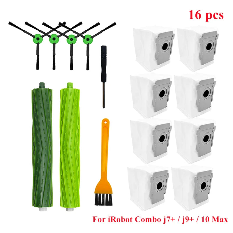 For IRobot Roomba Combo J7+ J9+ 10 Max Robot Vacuum Cleaner Part Main Side Brush HEPA Filter Mop Cloth Accessories Replacement