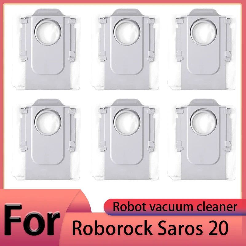 Roborock Saros 20 Robot Vacuum Cleaner Accessories Main Brush Side Brush HEPA Filter Mop Cloths Dust Bag Spare Parts