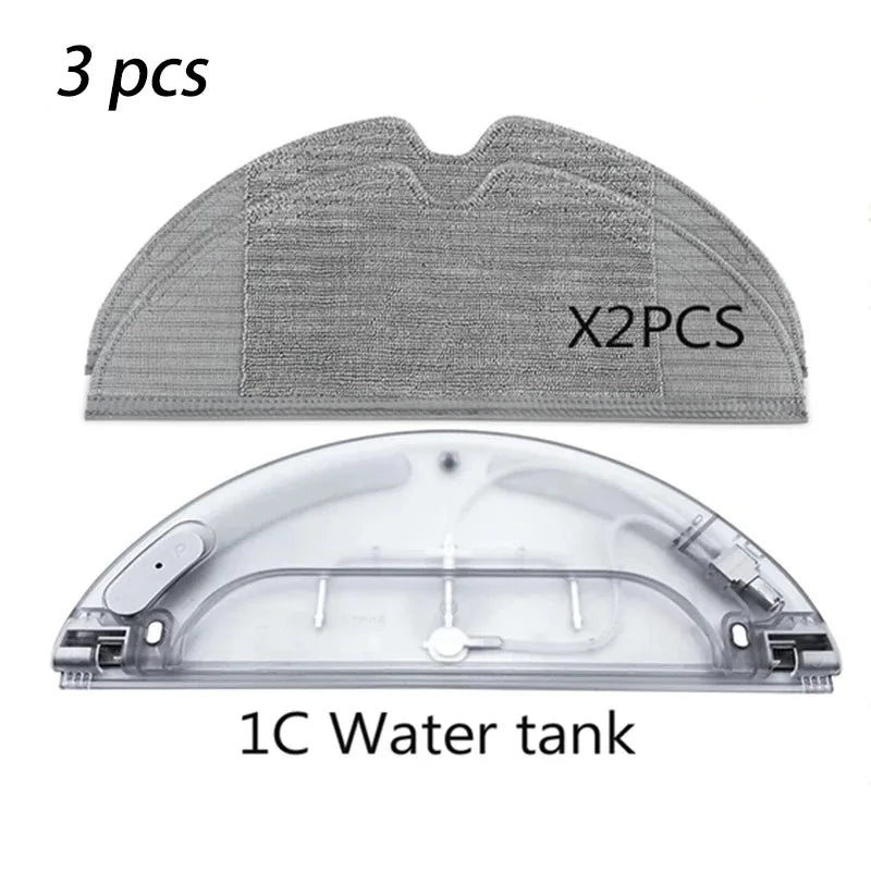 For Xiaomi Mijia 1C/2C/1T STYTJ01ZHM Robot Vacuum Cleaner Water Tank & Mop Cloth Mi Mop Pro Replacement Parts