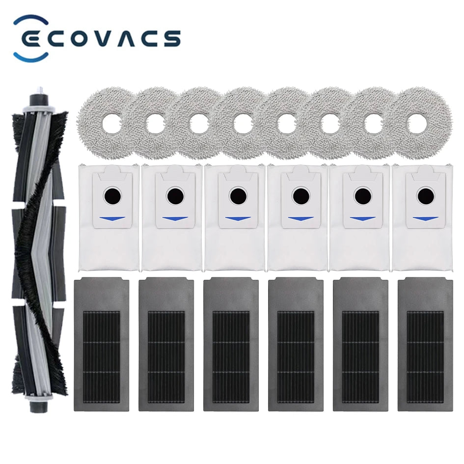 Ecovacs Deebot X2 Omni / X2 Pro / X2 Robot Vacuum Accessories Roller Main Side Brush Hepa Filter Mop Cloth Dust Bag Parts