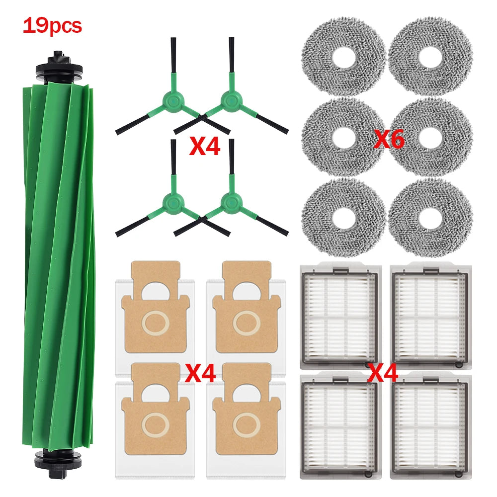 For IRobot Roomba Plus 505 Combo Plus 405 Combo Main Roller Brush Dust Bag Side Brush Mop Pads HEPA Filter Robot Vacuum Parts