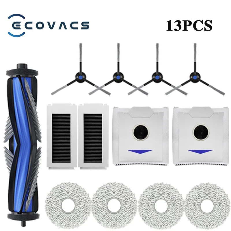 Ecovacs Debot N30 Omni / N30 Pro Omni Robot Vacuum Replacement Part Accessory Main Side Brush Hepa Filter Mop Dust Bag