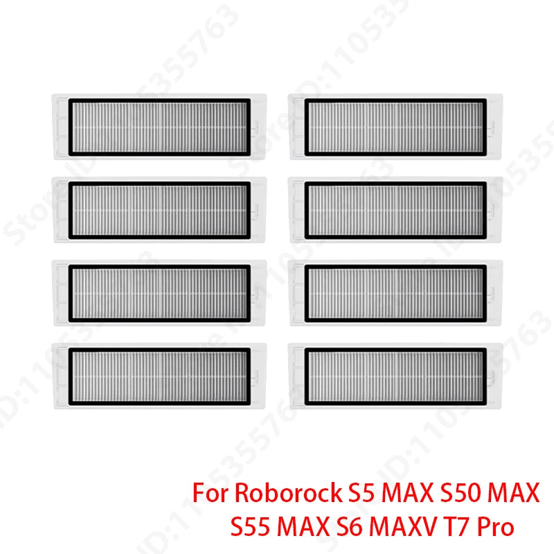 Roborock S5 MAX S50 MAX S55 MAX S6 MAXV HEPA Filter Side/Main Brush Water Tank Tray Mop Dust Box Vacuum Cleaner Accessories