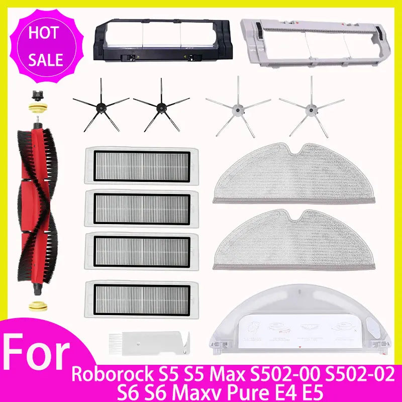 HEPA Filter Mop for Roborock S5 S502-00 S502-02 S5 Max S6 Ma